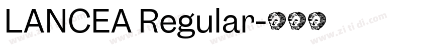 LANCEA Regular字体转换